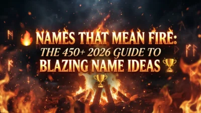 Names that mean fire with 450+ blazing, powerful, and unique ideas for 2026