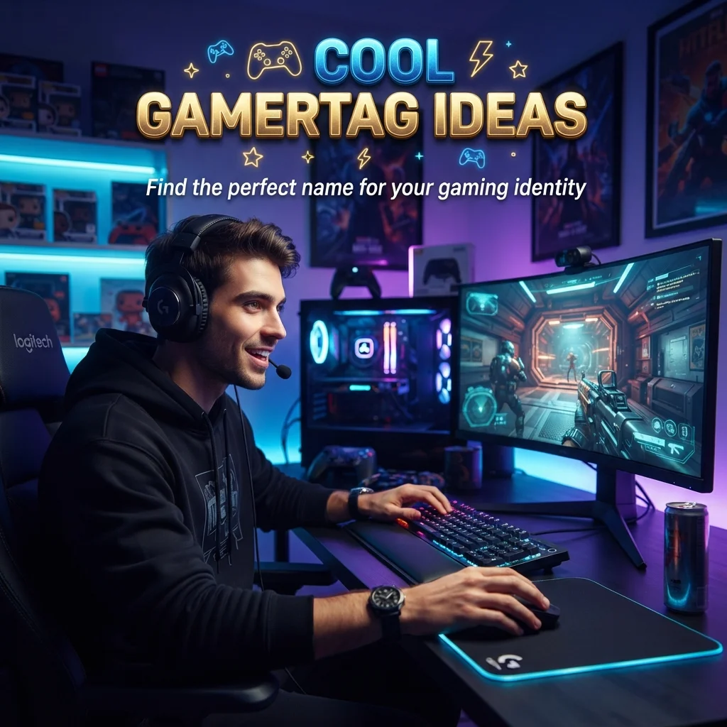 Cool gamertag ideas with stylish, unique, creative, and memorable gaming names