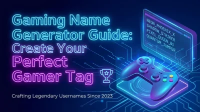 Gaming name generator guide with cool, unique, and creative gamer tag ideas for players