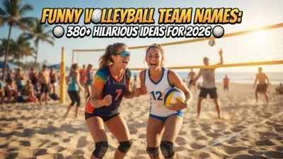 Funny volleyball team names with 380+ hilarious ideas for 2026