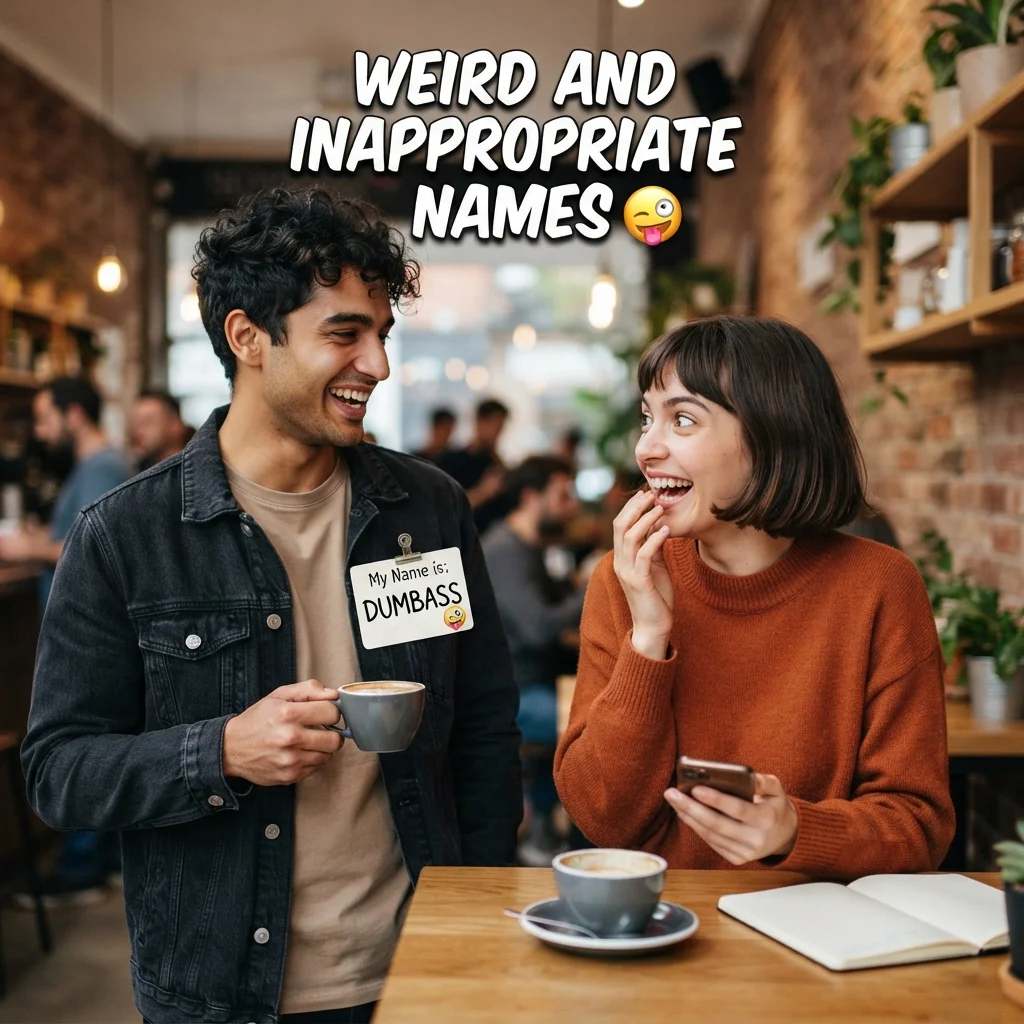 Weird and inappropriate names with funny, strange, cheeky, and bold ideas