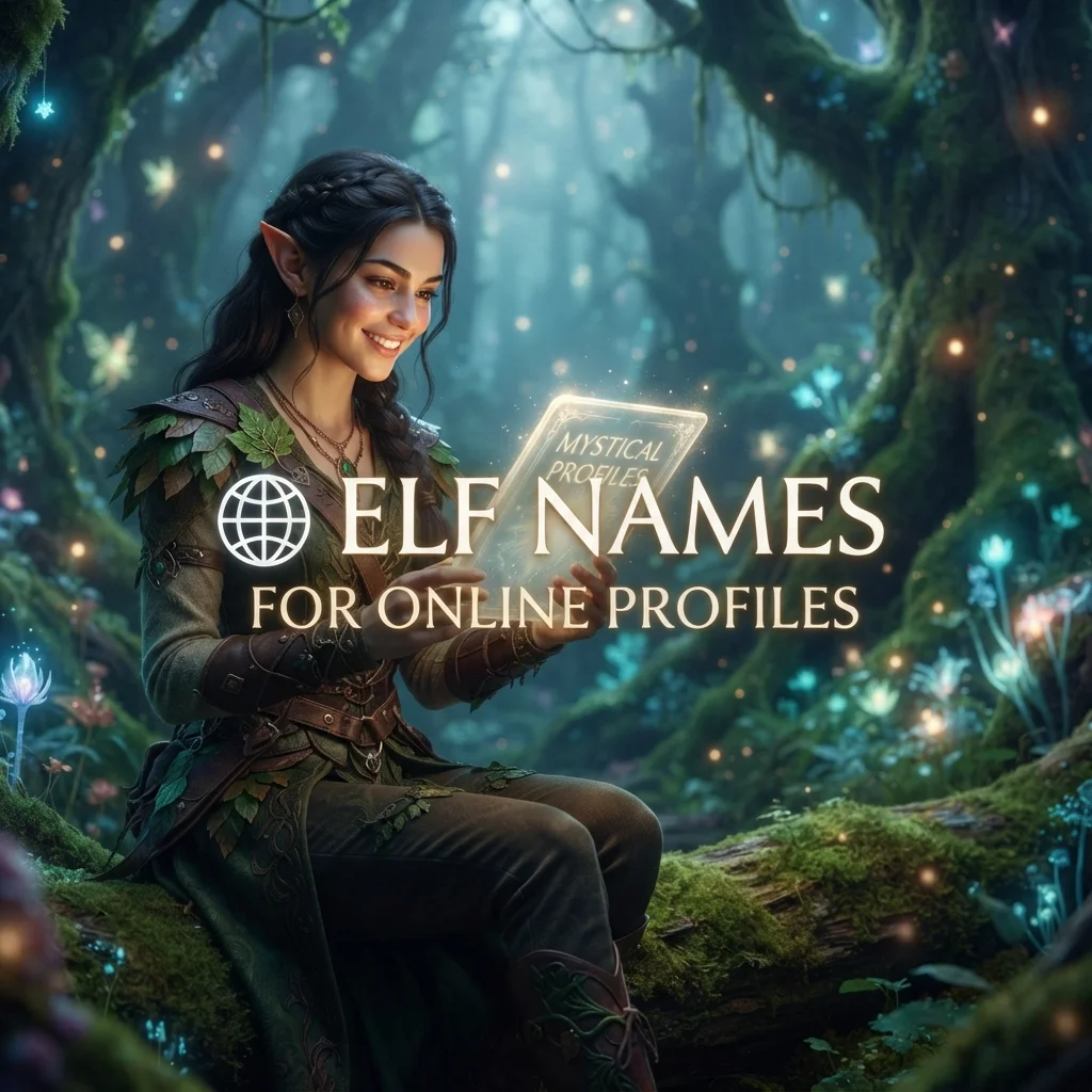Elf names for online profiles with magical, unique, cool, and creative username ideas