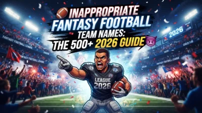 Inappropriate fantasy football team names for 2026