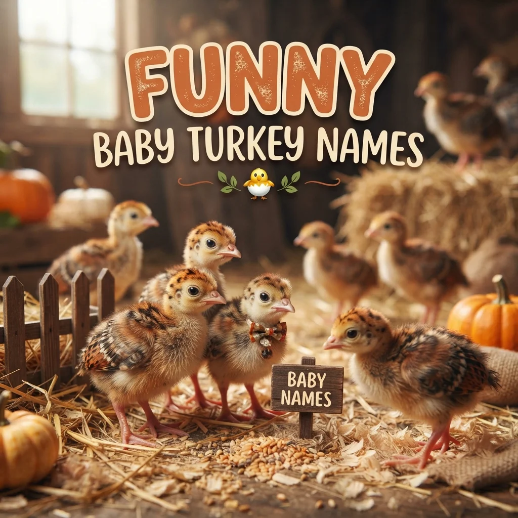 Funny baby turkey names with cute and adorable ideas