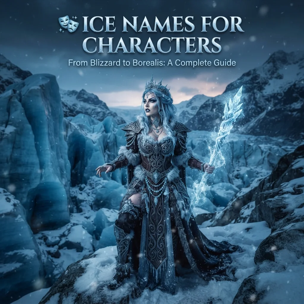 Ice names for characters with cool, unique, magical, and winter-inspired ideas