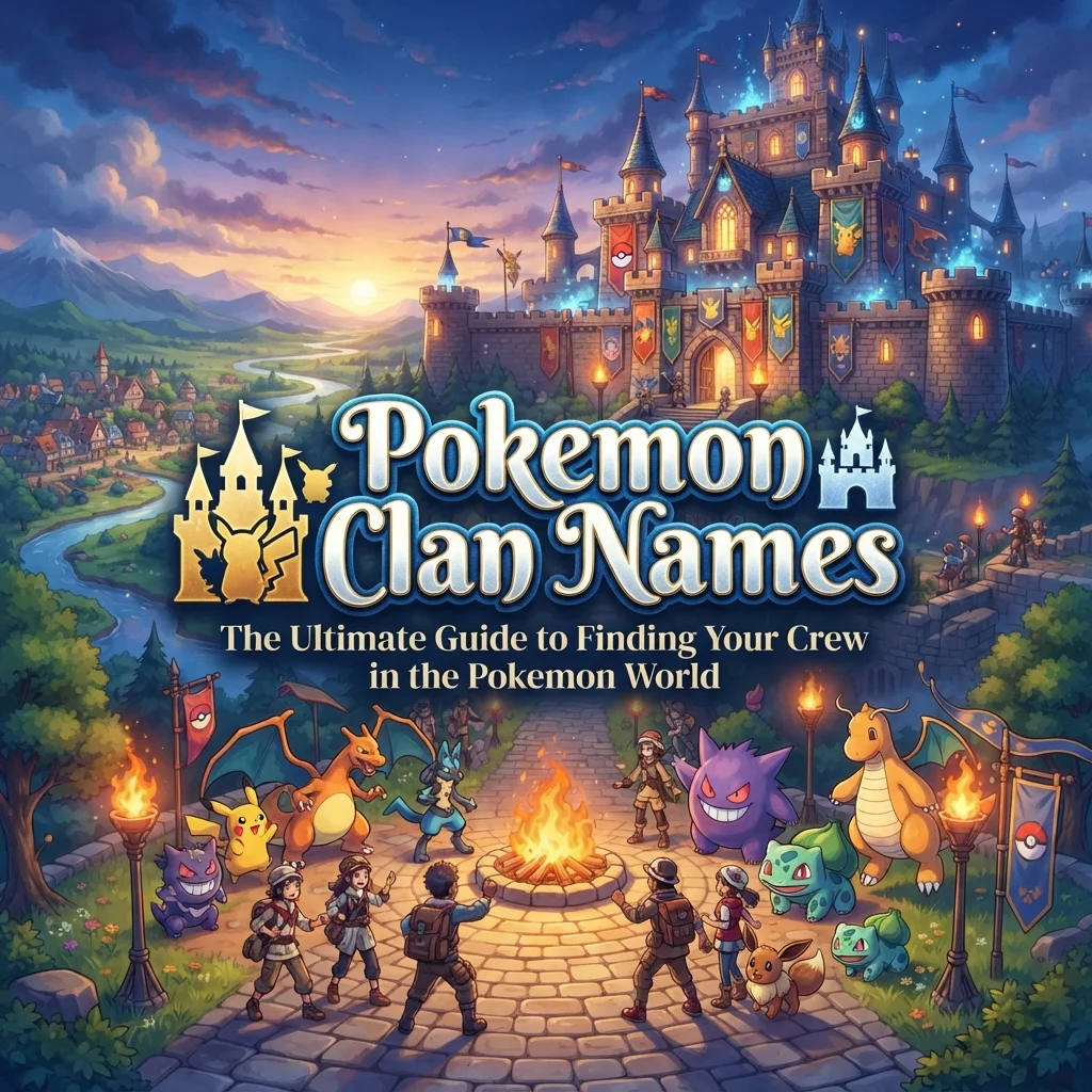 Pokemon clan names with cool, funny, and unique ideas