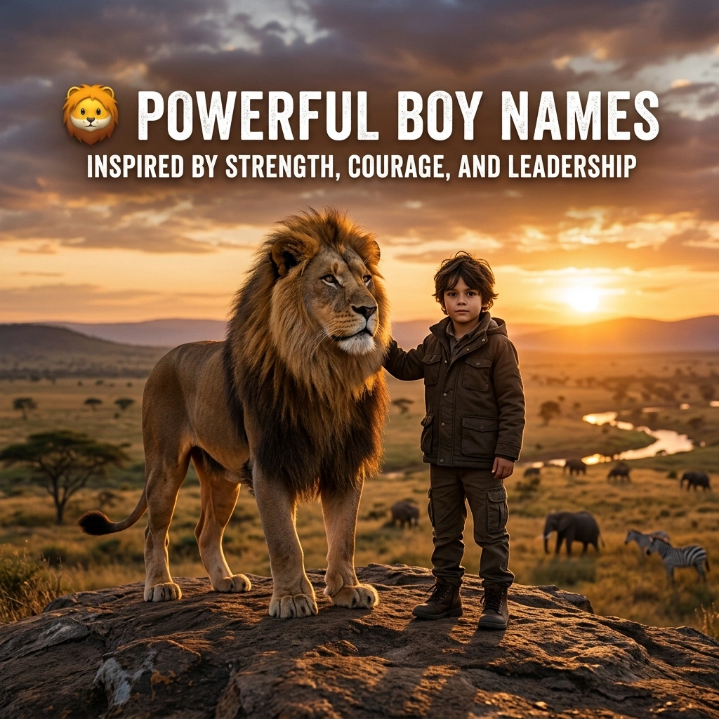 Powerful boy names with strong, bold, unique, masculine, royal, heroic, and meaningful ideas for baby boys