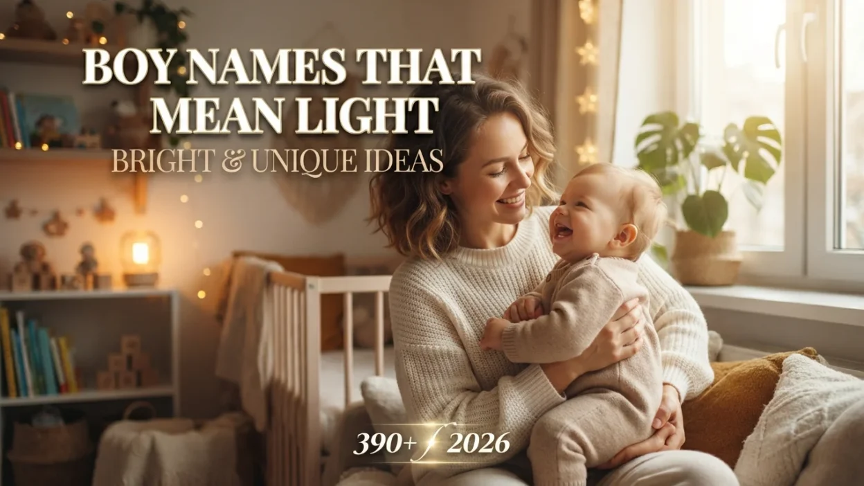 390+ boy names that mean light with bright, unique, and meaningful ideas for 2026