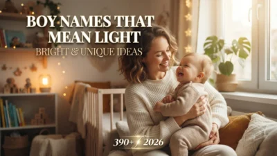 390+ boy names that mean light with bright, unique, and meaningful ideas for 2026