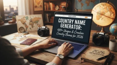 489+ country name generator ideas with unique, creative, fictional, and memorable country names