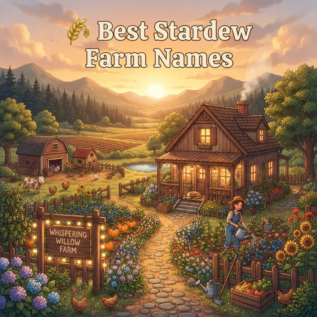 Best Stardew farm names with cute, cozy, funny, creative, and memorable ideas