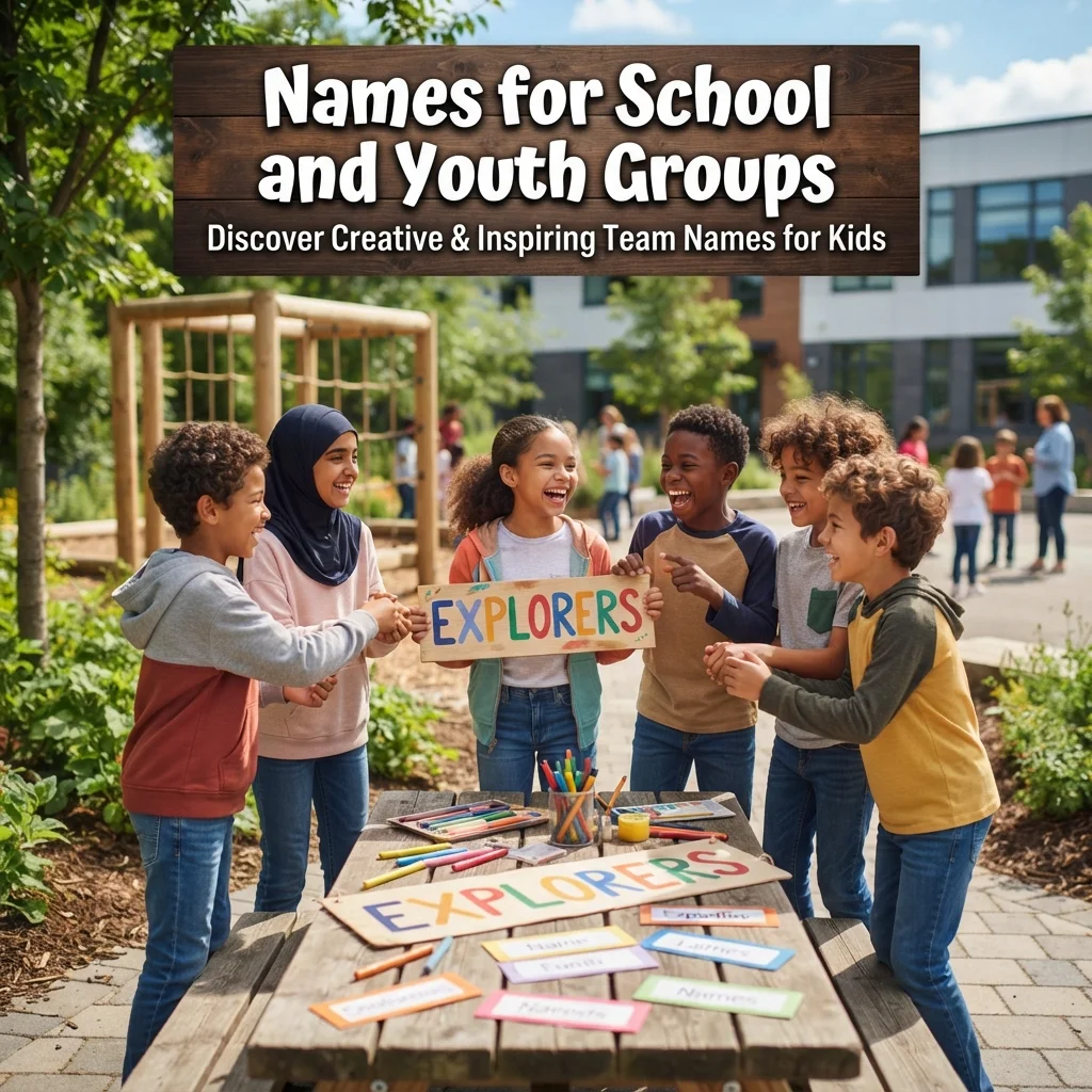Names for school and youth groups with fun, creative, friendly, and memorable ideas
