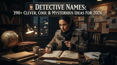 390+ detective names for 2026 featuring clever, cool, mysterious, and creative ideas