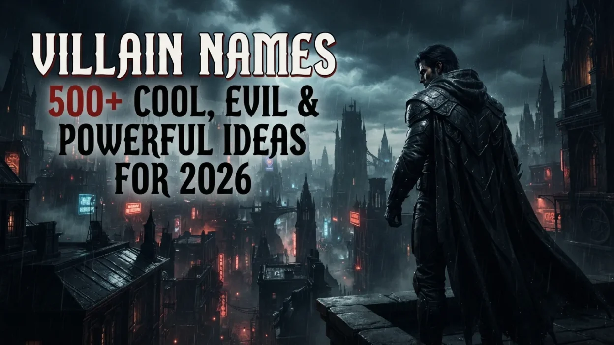 500+ villain names with cool, evil, powerful, and creative ideas for 2026