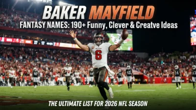 190+ Baker Mayfield fantasy names with funny, clever, and creative ideas for 2026