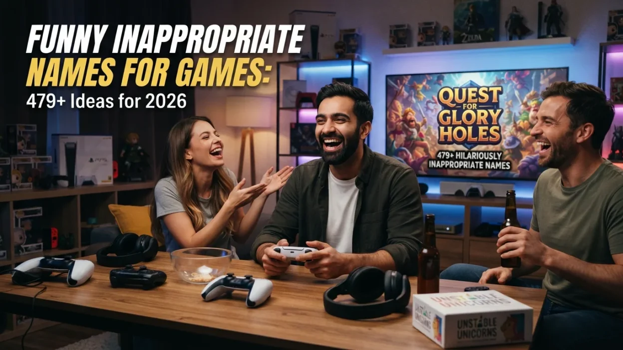 479+ funny inappropriate names for games featuring cheeky, hilarious, edgy, and creative ideas for 2026