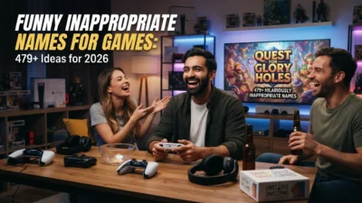 479+ funny inappropriate names for games featuring cheeky, hilarious, edgy, and creative ideas for 2026