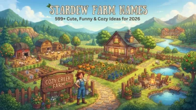 599+ Stardew farm names with cute, funny, cozy, and creative ideas for 2026