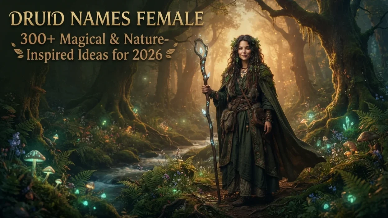 300+ female druid names with magical, mystical, and nature-inspired ideas for 2026