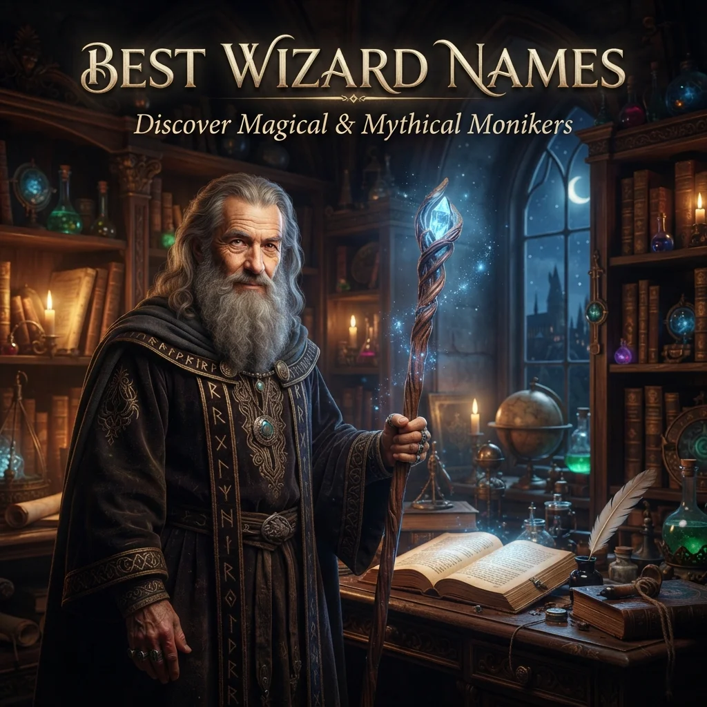 Best wizard names with magical, cool, unique, and creative ideas for 2026