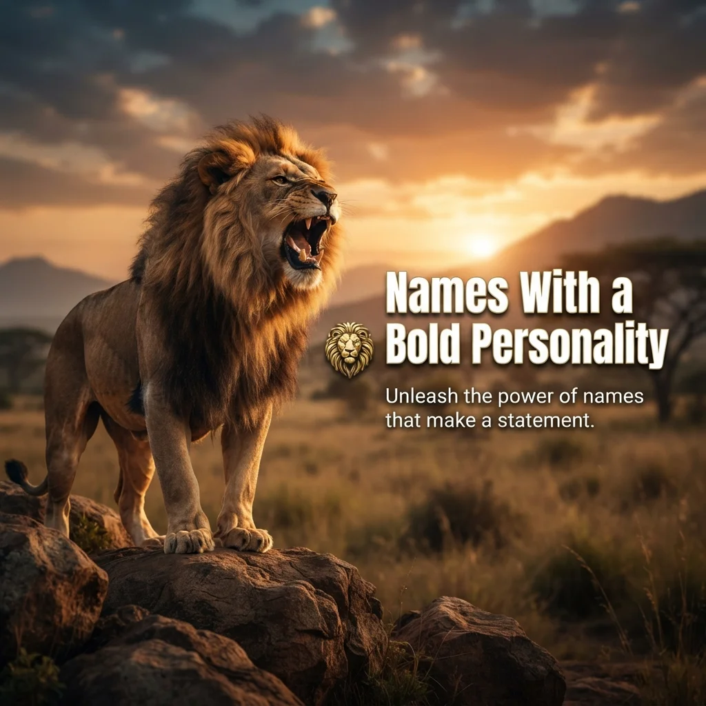 Boy names with a bold personality featuring strong, confident, and distinctive ideas