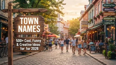 500+ town names with cool, funny, creative, and unique ideas for 2026
